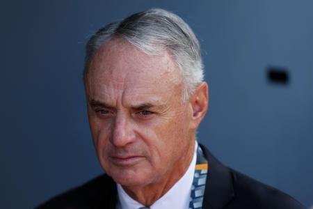 米大リーグ機構のマンフレッド・コミッショナー＝１０月（ゲッティ＝共同）