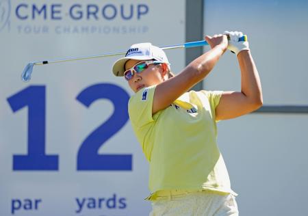 最終ラウンド、通算１７アンダーで５位の畑岡奈紗＝ティブロンＧＣ（共同）