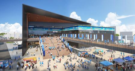 新アリーナの完成イメージ図