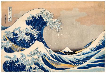 葛飾北斎「冨嶽三十六景　神奈川沖浪裏」（江戸時代）（サザビーズ提供・共同）