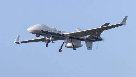 大型無人航空機「シーガーディアン」（海上保安庁提供）