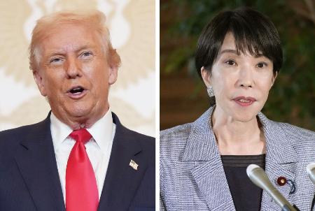 トランプ米大統領（ゲッティ＝共同）、高市早苗首相