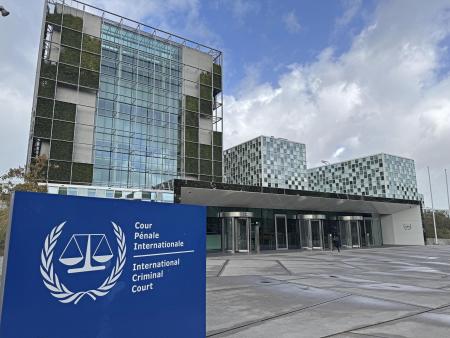 オランダ西部ハーグにある国際刑事裁判所（ＩＣＣ）＝９月（共同）