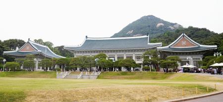 韓国の青瓦台＝２０２２年６月、ソウル（共同）