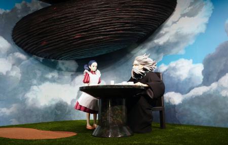 ジブリパークで再現された、映画「君たちはどう生きるか」の名場面＝１６日午後、愛知県長久手市