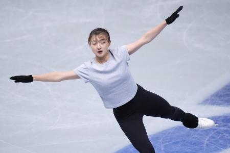 坂本花織＝４日、ＩＧアリーナ