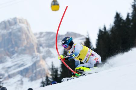 アルペンスキーＷ杯、男子回転第４戦を制したアトルリー・マグラース＝２２日、アルタバディア（ゲッティ＝共同）