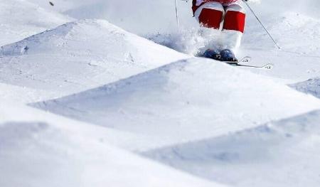 フリースタイルスキーのモーグル競技会場（イメージ）