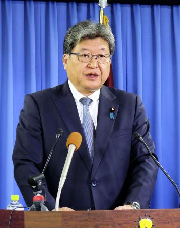 自民党の萩生田幹事長代行＝２５年１２月、東京・永田町の党本部