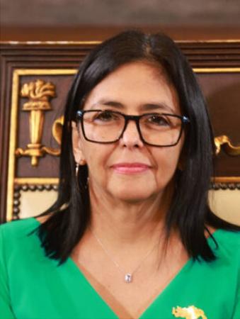 ベネズエラのロドリゲス暫定大統領（ゲッティ＝共同）