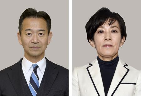 左から岡本三成氏、山本香苗氏