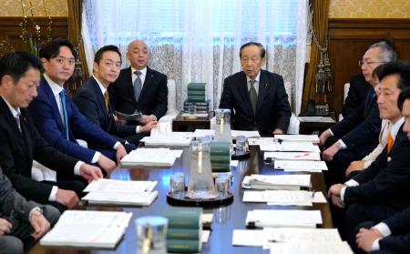 衆院の議院運営委員会理事会＝１９日午前、国会