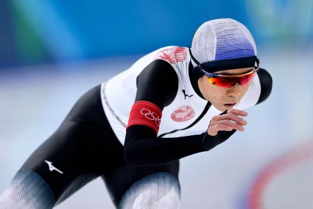 女子１５００メートル　滑走する高木美帆＝ミラノ（共同）