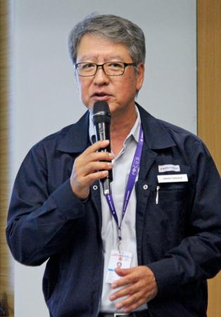 インタビューに応じるスズキのインド子会社マルチ・スズキの竹内寿志社長（共同）