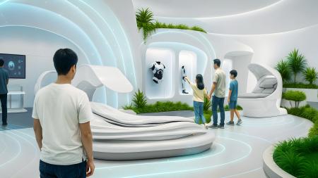 パソナグループが今年秋ごろに開業する複合施設の展示イメージ（同社提供）