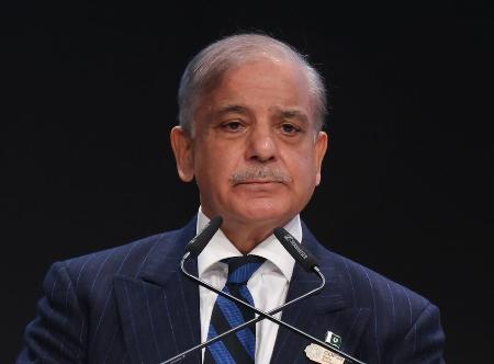 パキスタンのシャリフ首相（ゲッティ＝共同）