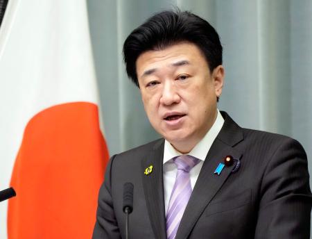 記者会見する木原官房長官＝２８日午前、首相官邸