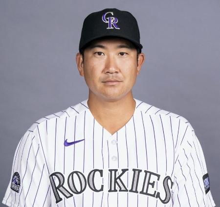 米大リーグ、ロッキーズの菅野智之（ゲッティ＝共同）