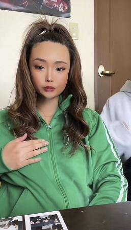 内田梨瑚被告（動画投稿アプリから）