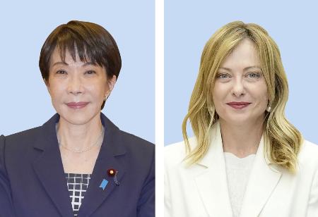 高市早苗首相、イタリアのメローニ首相