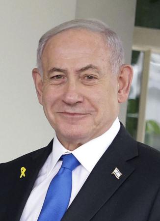 イスラエルのネタニヤフ首相（ゲッティ＝共同）