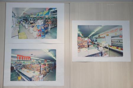 警視庁が新たに公開した、事件後のスーパー「ナンペイ大和田店」の店内写真