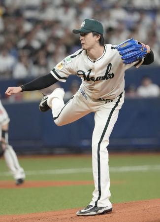 日本ハム戦に先発したソフトバンク・上沢＝京セラドーム