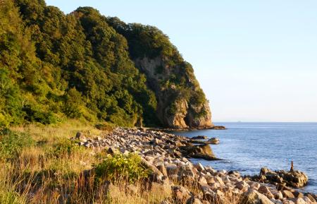 大川清被告の遺体が発見された現場周辺＝２１日午後５時４９分、北海道函館市
