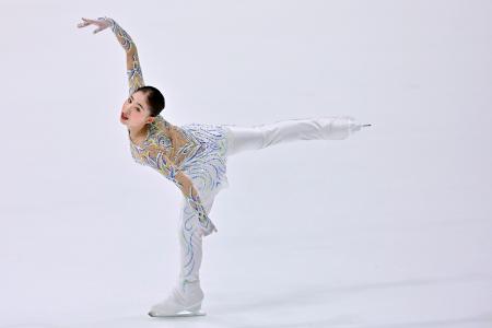 女子フリー　演技する住吉りをん＝東京辰巳アイスアリーナ