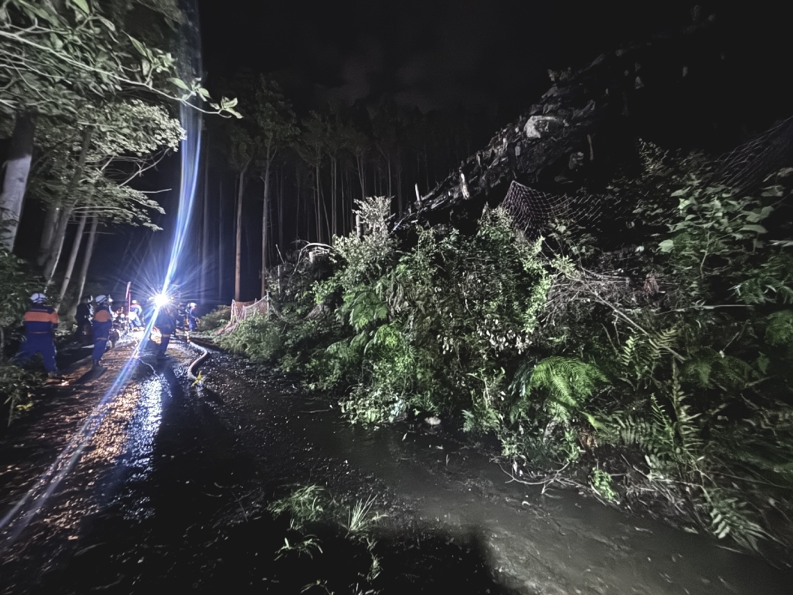 火災が起きた山林