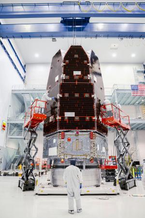 ＮＡＳＡが開発した「ナンシー・グレース・ローマン宇宙望遠鏡」＝２０２５年１１月（ＮＡＳＡ提供・共同）