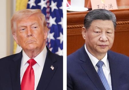 トランプ米大統領（ゲッティ＝共同）、中国の習近平国家主席