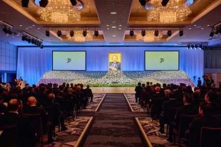 セブン＆アイ・ホールディングス鈴木敏文名誉顧問のお別れの会＝１８日午前、東京都千代田区のホテル