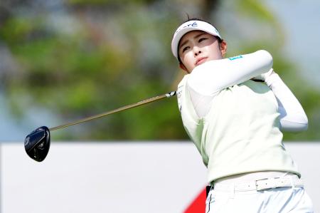 第１ラウンド、４アンダーで１０位の山下美夢有＝ホアカレイＣＣ（共同）