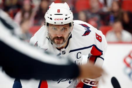 ＮＨＬキャピタルズのアレクサンドル・オベチキン（ＡＰ＝共同）