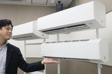 ダイキン工業が来年３月に発売する、新たに省エネ基準に適合させたエアコン
