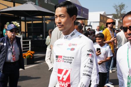Ｆ１レースデビューとなる平川亮＝１０月３１日、メキシコ市（ＡＰ＝共同）